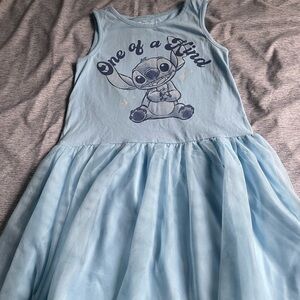Disney Light Blue Stitch 'One of a Kind' Girls Dress